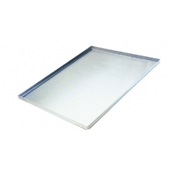 Non perforated aluminium plaques with 90° edges