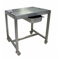Perforated drain trolley