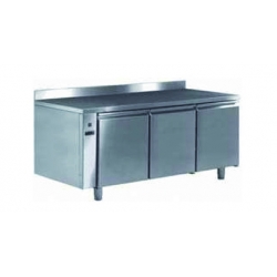 Ventilated positive refrigerated worktable - 400 x 600 - prof 700 - without generator