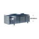 Ventilated positive refrigerated worktable - 400 x 600 - depth 800 mm - without generator