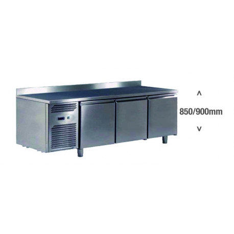 Ventilated positive refrigerated worktable - 400 x 600 - prof 700 - without generator