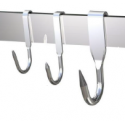 SS sliding hooks on flat bar