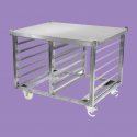 Specific chassis for cooking trays